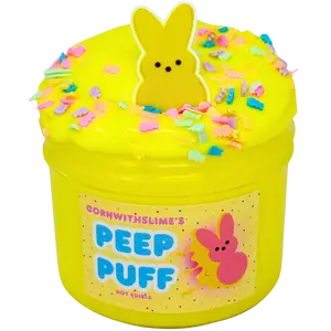 Peep Puff 8oz Slime Puff Texture Scented Lemon Poppyseed Muffin
