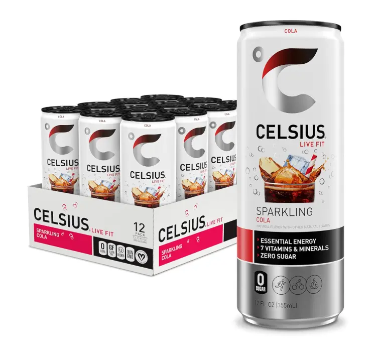 CELSIUS Sparkling Cola, Sugar Free Energy Drink, 12 Fl Oz (Pack of 12) CELSIUS Sparkling Cola, Sugar Free Energy Drink, 12 Fl Oz (Pack of 12)