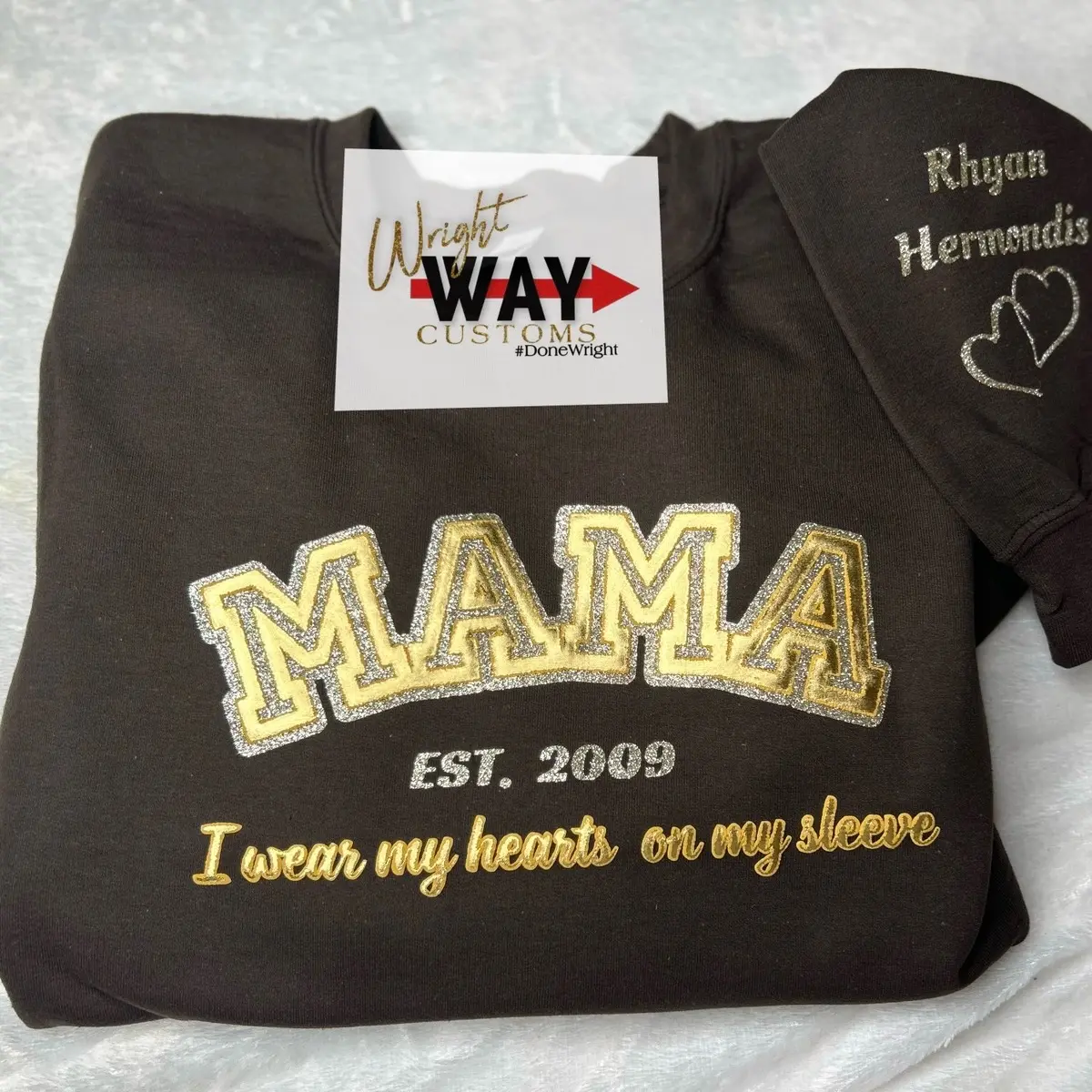 Custom Puff Vinyl Sweatshirt