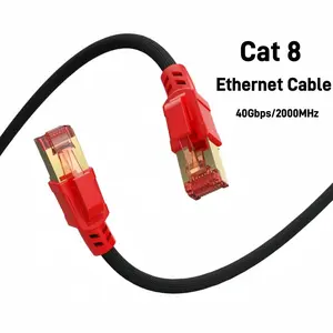 MIZIQIER Cat 8 Ethernet Cable, High Speed Low Latency Braided 40Gbps 2000Mhz Bandwidth Network Cord, Cat8 RJ45 Shielded Indoor LAN Cables Compatible for Gaming PC PS5 Xbox Modem Router