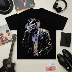 [SALE UP TO 50% ] Vintage 90s Pop King Graphic Shirt, Moonwalk Legend Streetwear, Retro Hip Hop Music Icon Tee, Aesthetic Unisex Gift for Fan