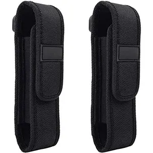 2-Pack Flashlight  Pouch Holster Holder for 6.5"-8" Flash Light Compatible with Fenix UC30 UC35 E35 Surefire G2X 6P 6PX E2L 501B 502B Streamlight ProTac  TZ20 (for 6"-8" Flashlight)