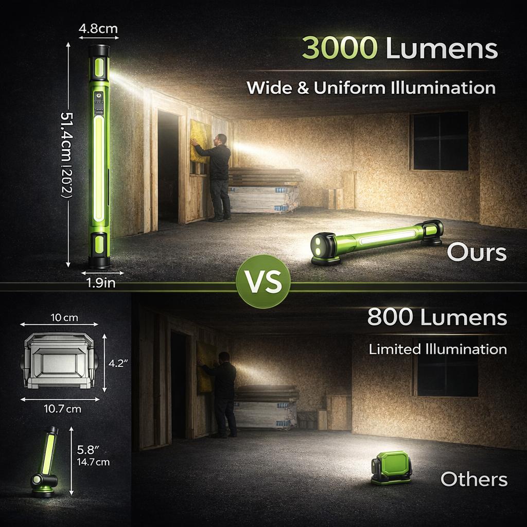 3000LM Magnetic Underhood Work Light, 5200mAh Detachable Battery, Rechargeable LED Bar with Dual Magnets & Hook, Waterproof Mechanic Light for Garage & Emergency 3000LM Magnetic Underhood Work Light, 5200mAh Detachable Battery, Rechargeable LED Bar with Dual Magnets & Hook, Waterproof Mechanic Light for Garage & Emergency