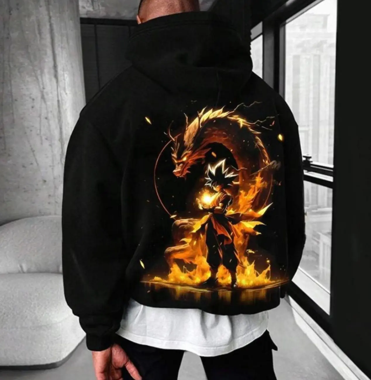 Unisex Dragon #Gokuuu Anime Graphic Streetwear Hoodie, Perfect #Gokuuu Shirt, Anime Lovers Clothing, Trendy Streetwear Outfit, Birthday Gift For Men And Women ZXVAJ