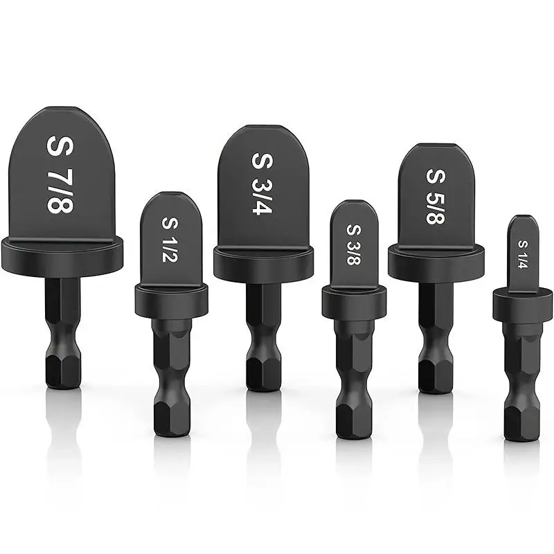 Swaging Tool Drill Bit Set, HVAC Repairing Set, Air Conditioner Manual Copper Pipe Swage Tube Expander Soft Copper Tubing Tool with 1/4'', 3/8'', 1/2'