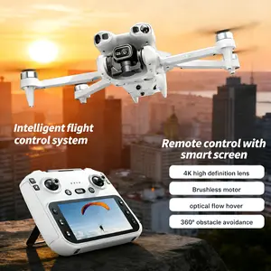 Drone MAX Upgraded – Foldable Design, Brushless Motor, Dual Cameras & Obstacle Avoidance, Dual Batteries, 5.6" HD Display Remote, Night-Flight Ready for Adults & Beginners