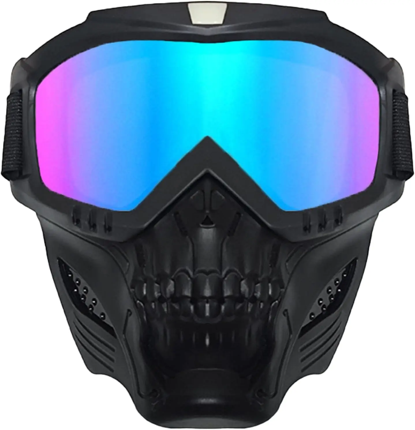 Stylish Glasses for Bicycling - Fog Proof and Warm, Adjustable Cool Skull Retro Riding Motorcycle Goggles steampunk