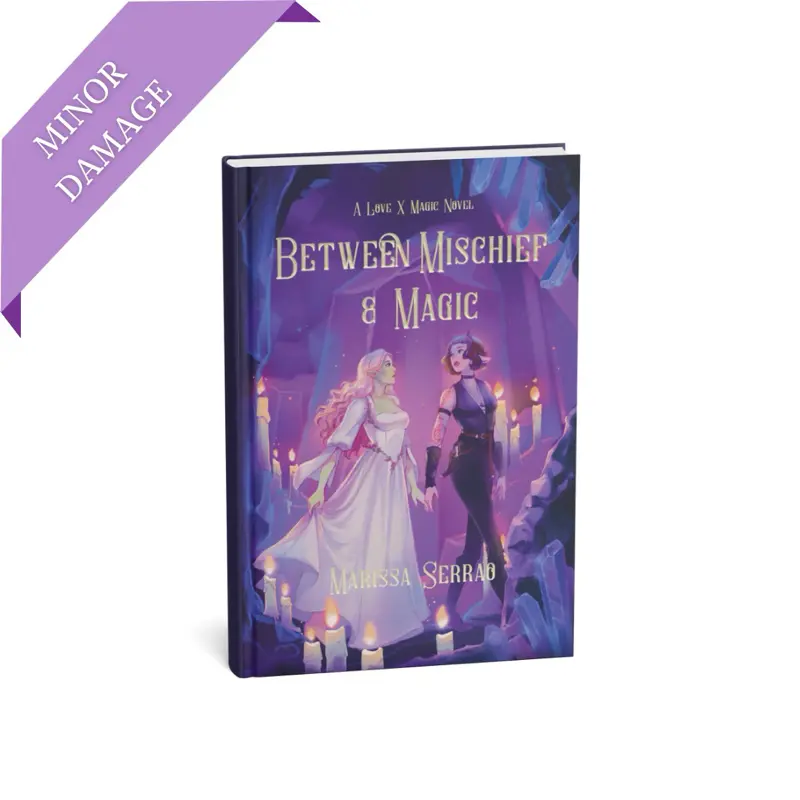 Minor Damage Between Mischief & Magic Signed Hardback (Love X Magic Novel) | A Cozy Sapphic Romantasy With Cottagecore Vibes