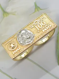 Men's Fashionable Ring, Statement Multi Ring, Creative Dollar Bill Design, Perfect Party Jewelry Gift for Halloween Christmas Valentine's Day Birthday, Band Rings