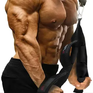 Tricep Rope  Attachments for Gym Use -  Gym Equipment for Home/Gym Accessories - Multi Workout Rope  Machine Attachment - Gym Rope Grip with 4 Anti-slip Handles