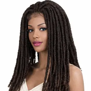 Noble 3×6 Lace 23 Inch DreadLock Wig Faux Locs Braids Synthetic Wig