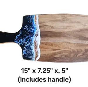 Ocean Waves Resin Board (w/ handle)