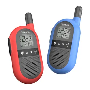 Talkpod F40 Walkie Talkies for Kids & Family, 2 Pack, 1000mAh Lithium-Ion Battery, 22 Channels, 121 Privacy Codes, Red & Blue Options, Compact Design