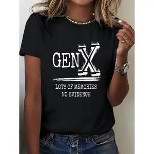 Gen X Graphic Tee:  Short Sleeve Crewneck for Concerts, Parties & Casual Outfits | Unisex Vintage Concert Gift & Birthday Present