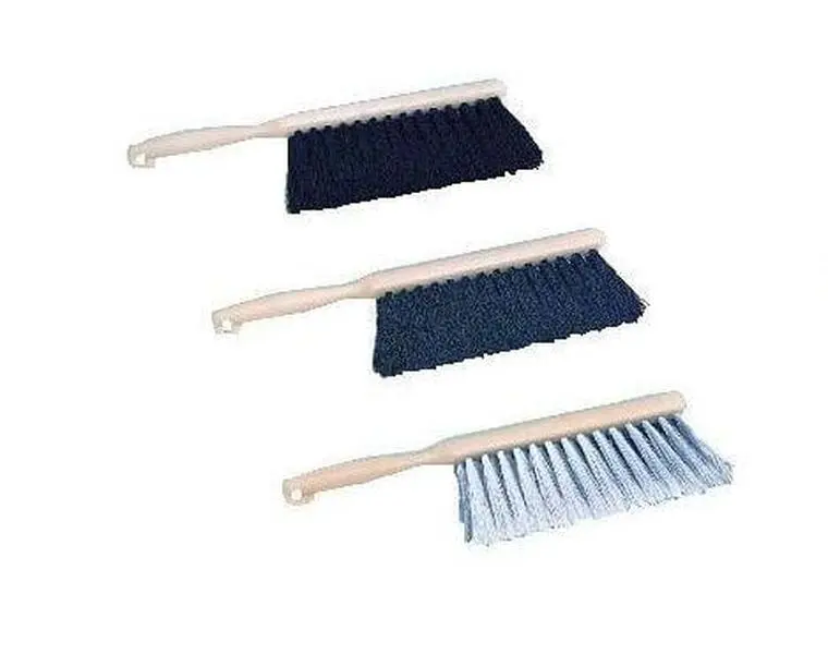 Plastic 8-in. Tampico Natural Fiber Counter Brush - Light Duty Scrubber with Bi-Directional Hole, Foam Brush Squeegees for Wood Dust Cleaning (Home Care Supplies), Brush Tool