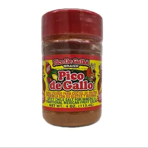 PICO DE GALLO & PICA LIMON -  Spicy Chili Powder With Salt For Making A Traditional Mexican Fruit Salad / 4oz Bottle /