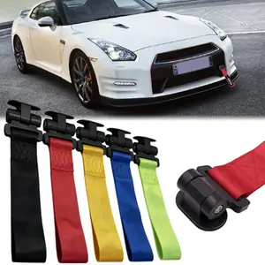 Car Tow Rope Modification, Trendy Personalized Car Front Bumper Decoration Strap, Reflective Anti-Collision, Multiple Colors Available