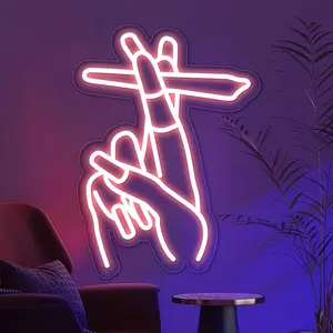 【Hand Nail 】 Dimmable LED Neon Light Sign,Wall Hang Decor, Business Signage for home bedroom living room,Shop,Club,Pub,bars,Party 1Pcs Funny Sign Gift