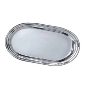 212 MAIN Stainless Steel Bathroom Vanity Mirror Amenity Tray - 11.5x7.2in, Classic Chrome Finish, High Shine, Wipe-Clean Surface