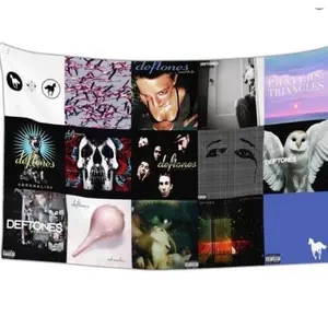 Deftones Flag Tapestry Poster Banner 3x5 Ft Funny Flags for Teen Girls Room Bedroom College Dorm Meme Flags Man Cave Wall Art Decor Gifts Starry Sky Pattern Curtain