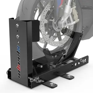 WheelX Motorcycle Front Wheel Chock – Universal Heavy Duty | 1800 LBS Capacity | Adjustable & Foldable | Fits 15"–22" Wheels | Trailer Cruiser Sport & Dirt Bike