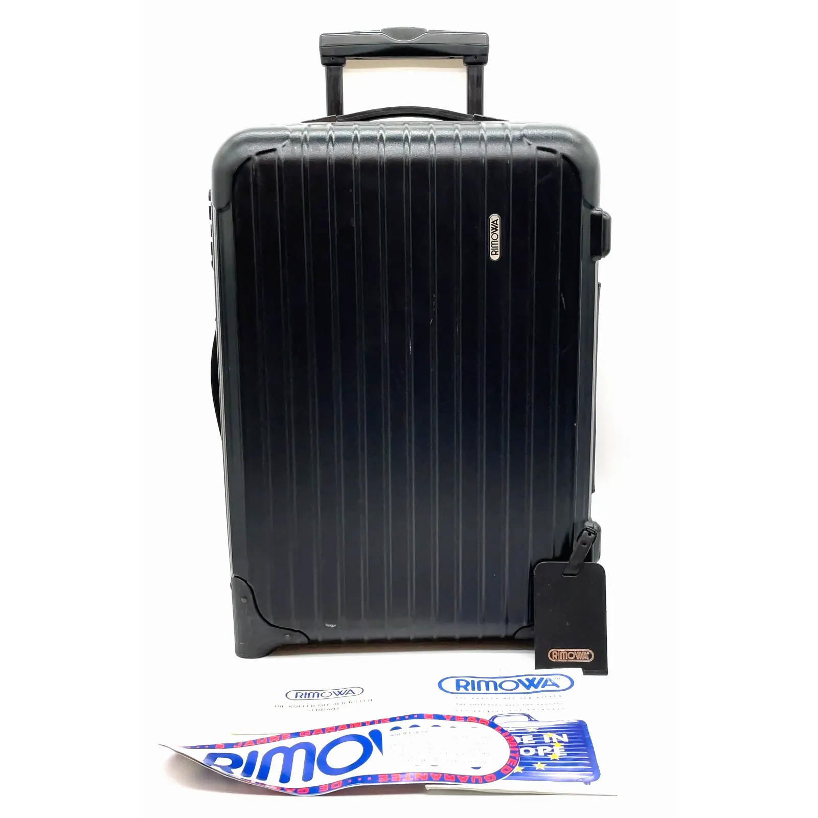 Pre-owned other Travel Bag Auth RIMOWA Salsa 2 Wheel Carry On Black TSA Lock Luggage Cabin Suitcase i060558 12326789030/350577