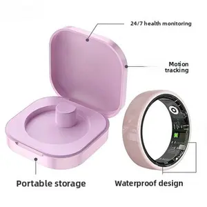 All-day heart rate, blood oxygen, and blood pressure monitoring smart ceramic ring R12 5ATM waterproof sports health bracelet sleep analysis fitness tracker