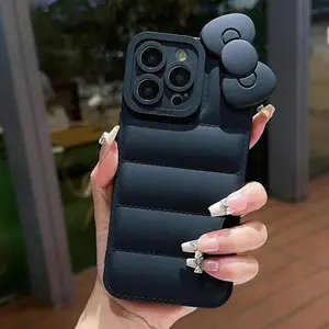 Creative Puffer Design Phone Case, Fashionable Phone Protector Cover, Phone Accessories Compatible with iPhone 11 12 13 14 15 Pro Max