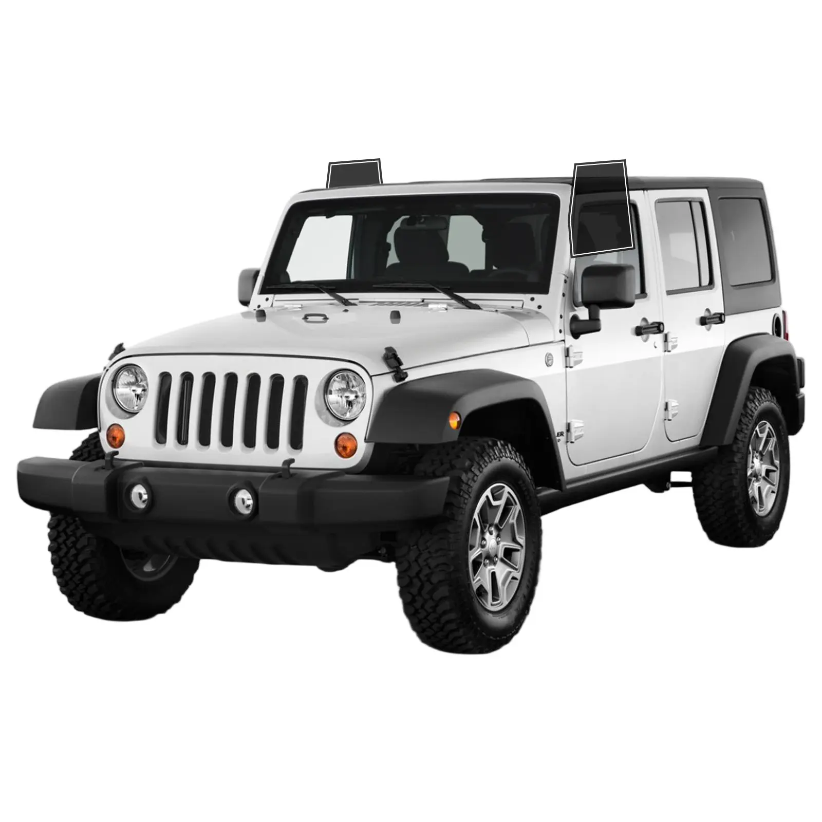 Precut Window Tint Film For Jeep Wrangler 4door 2011-2017 Window 2Ply Anti-Shatter, UV Block, Privacy Protection, Easy Install, No Trimming Needed,Heat & Glare Reduction
