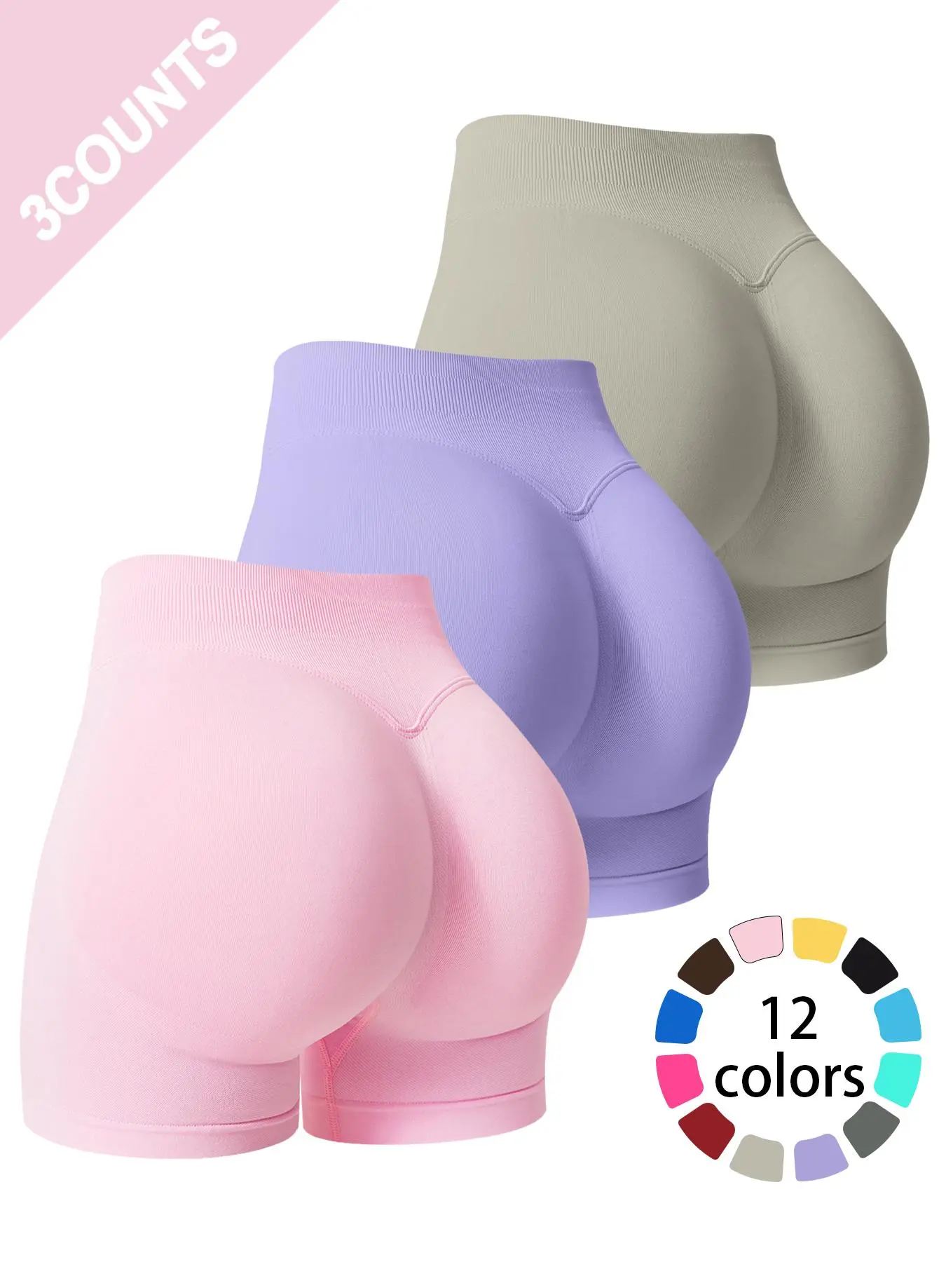 pink + purple + gray.