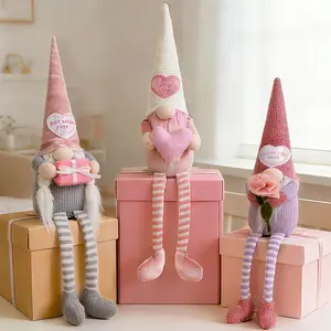 unanscre Mothers Day Gnomes Plush Decorations - 3PCS Long Dangle Leg Spring Gnomes Best Ever Gifts for Women Mom Mama Mommy, Handmade Dolls for Mother's Day Home Table Ornament, Tiered