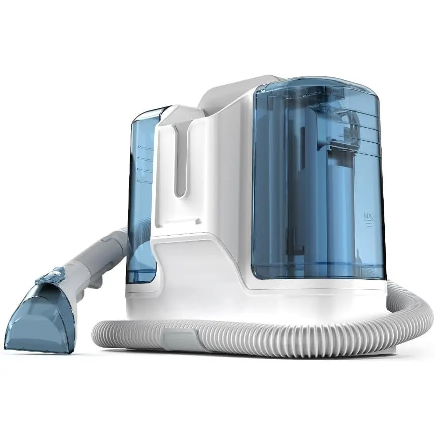 Portable Carpet Cleaner Machine - 450W Upholstery Shampooer, Handheld Water Scrubber, Pet Spot Extractor for Couch, Car Seat, Fabric Mattress, Small Deep Washer (Vacuum & Floor Care Appliance)