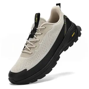 KRICELY Men's Trail Running Shoes 2.0 - Lightweight, Breathable, Non-Slip, Shock-Absorbing Running Trainer, Sports Trek Shoe for Hiking, Cross Training, Versatile Walking Use, Sports Running Shoes Boy Casual Footwear Sneaker