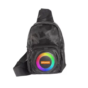 Ultimate 4-in-1 Speaker Backpack - Portable Bluetooth Speaker, Storage, Power Bank & FM Radio | Compact Design for Camping, Hiking & Outdoor Adventures | #CampingGear #BackpackingGear #ViralFinds2025 Travel Subwoofers Audio Device Smartphone Black