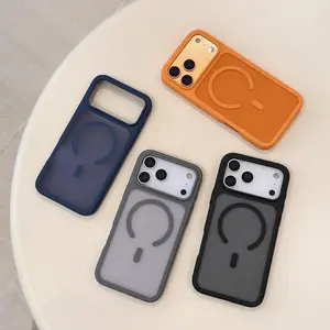 Protective Cover  Aesthetic Slim Thick Skin-Feel Magnetic  For Phone 17 16 15 14 13 12 PROMAX Shockproof Anti-Scratch Exquisite Slim Anti-Slip