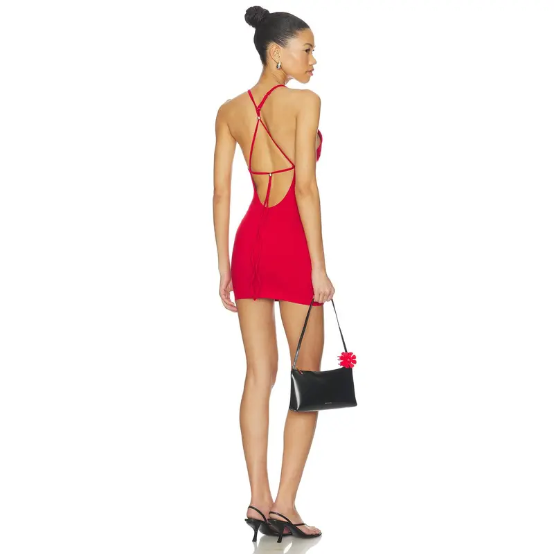 black knitted off shoulder dress Vesper Off Shoulder Knit Mini Dress – SEROYA