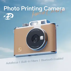 Hanin Z2 2-in-1 Instant Camera & Photo Printer, Includes 5 Sheets of 2x3 Inch Sticky Photo Paper, Travel Essential, Instant Print Camera, Retro Photography Style