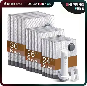 Travel VacuumStyle & SparkleCompression Storage Bags with USB-Rechargeable Electric Pump Ultra-Compact Lightweight Space-Savers for Clothing & Travel Essentials Zipper Pouches OutdoorPacking System Hand Organizer ThanksgivingVariety Pack