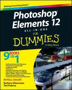 USED-Photoshop Elements 12 All-in-One for Dummies by Barbara Obermeier (Paperback)