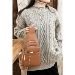 Zenana Vegan Leather Guitar Strap Crossbody Sling Bag