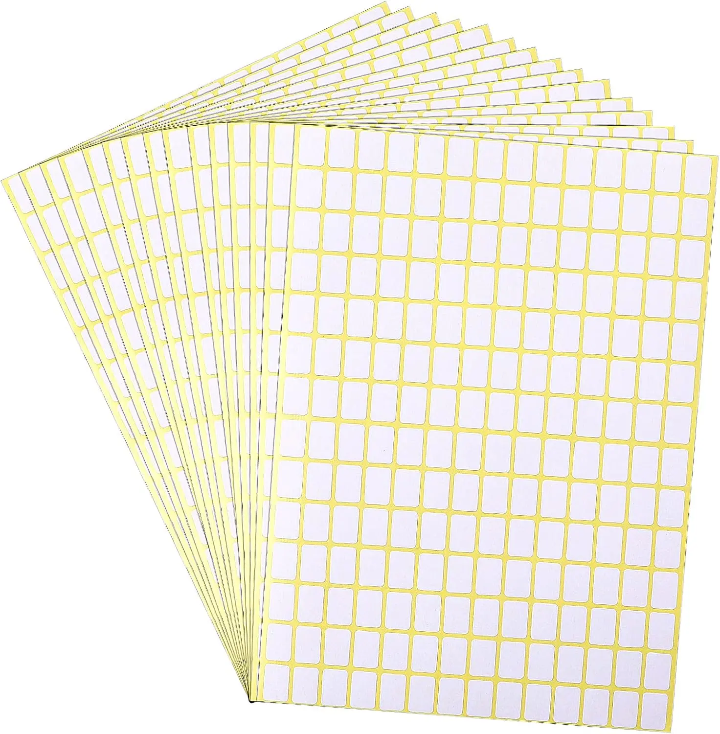 2940 Pcs Matte Small White Labels Stickers Blank Labels Removable Price Tags Labels Stickers for Jars Boxes File Folders Envelopes School Office Kitchen (13 X 9 mm)