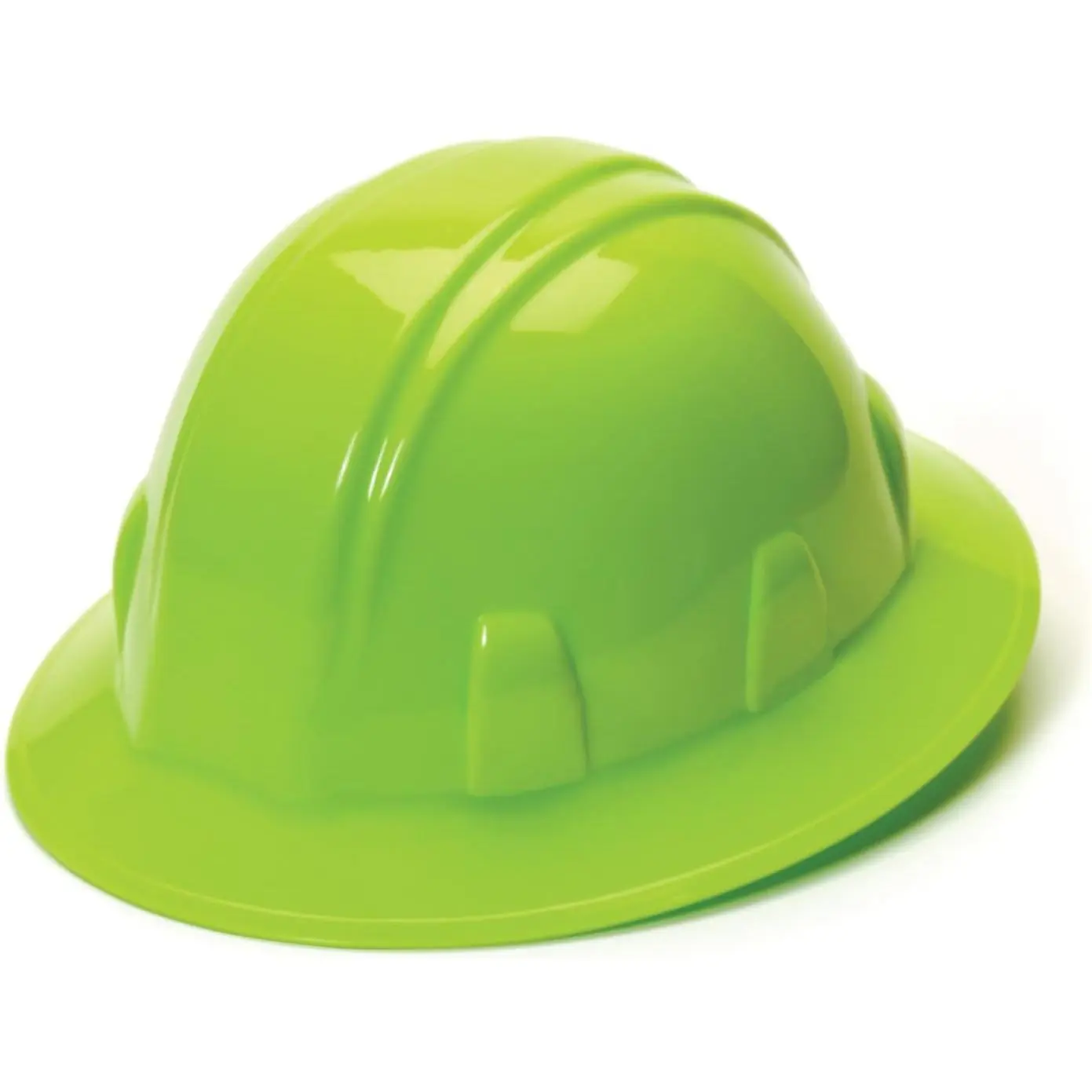 SL Series Full Brim Industrial Hard Hat, 4-Point Ratchet Suspension, Lightweight Shell, Adjustable, Unisex, with Chinstrap Mounting Point, Protects from Sun and Rain