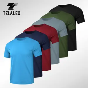 TELALEO 6 value pack Workout Shirts for Men Short Sleeve Athletic Active Tops Quick Dry Crew Neck T Shirt for Running Gym Tees gymshirts dealsforyoudays