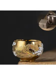 Ceramic Single-Cup Gongfu Tea Set Tea Tasting Cup and Porcelain Tea Bowl Gift Set