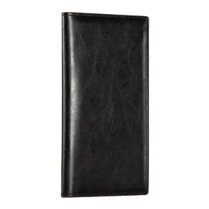 Premium Leather Checkbook Cover - RFID Blocking, Classic Design, Slim & Durable - Perfect for Personal & Business Checks