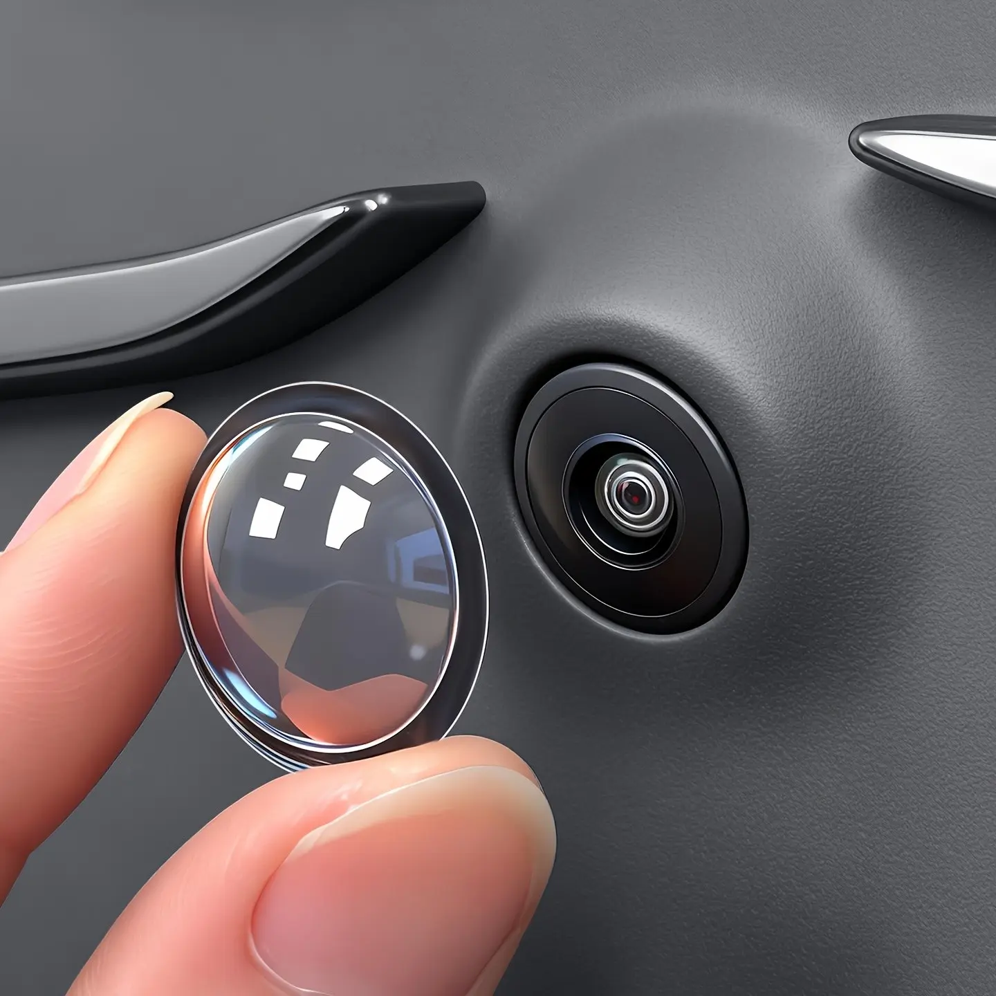 Car 360 Panoramic Camera Protection Cover, HD Transparent Lens Film, Dustproof Fogproof Rainproof, Anti-Scratch Car Camera Accessories