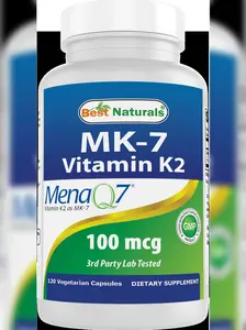 Best Naturals MK-7 Vitamin K2 100 mcg 120 Vcaps