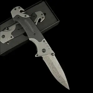 [Buy One Get One Free] Multifunctional Folding Knife with Glass Breaker & Seat Belt Cutter - Compact EDC Outdoor Tool for Camping Hiking- Gifts for Men, Women