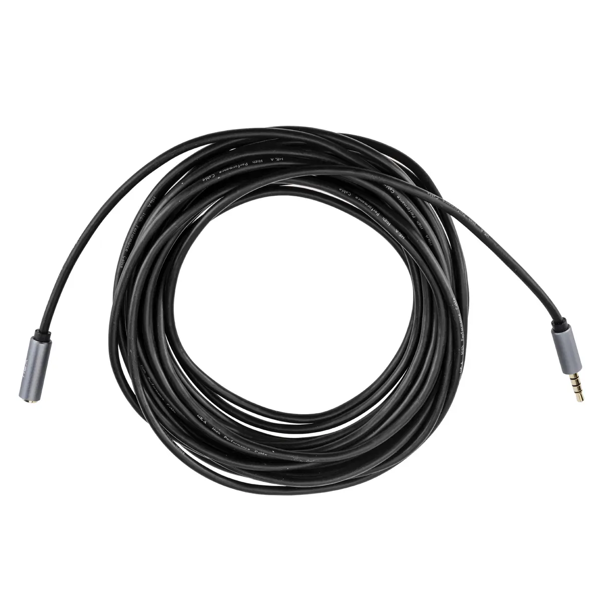 H&A Gold Series Audio Stereo Mini Male to Stereo Mini Female Headset Extension Cable, 25'