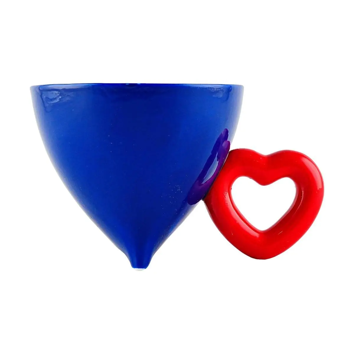 KAWASIMAYA Stylish Blue Clay Ceramic Porcelain Coffee & Tea Mug - Unique Design Ceramic Drinkware for Home, Office